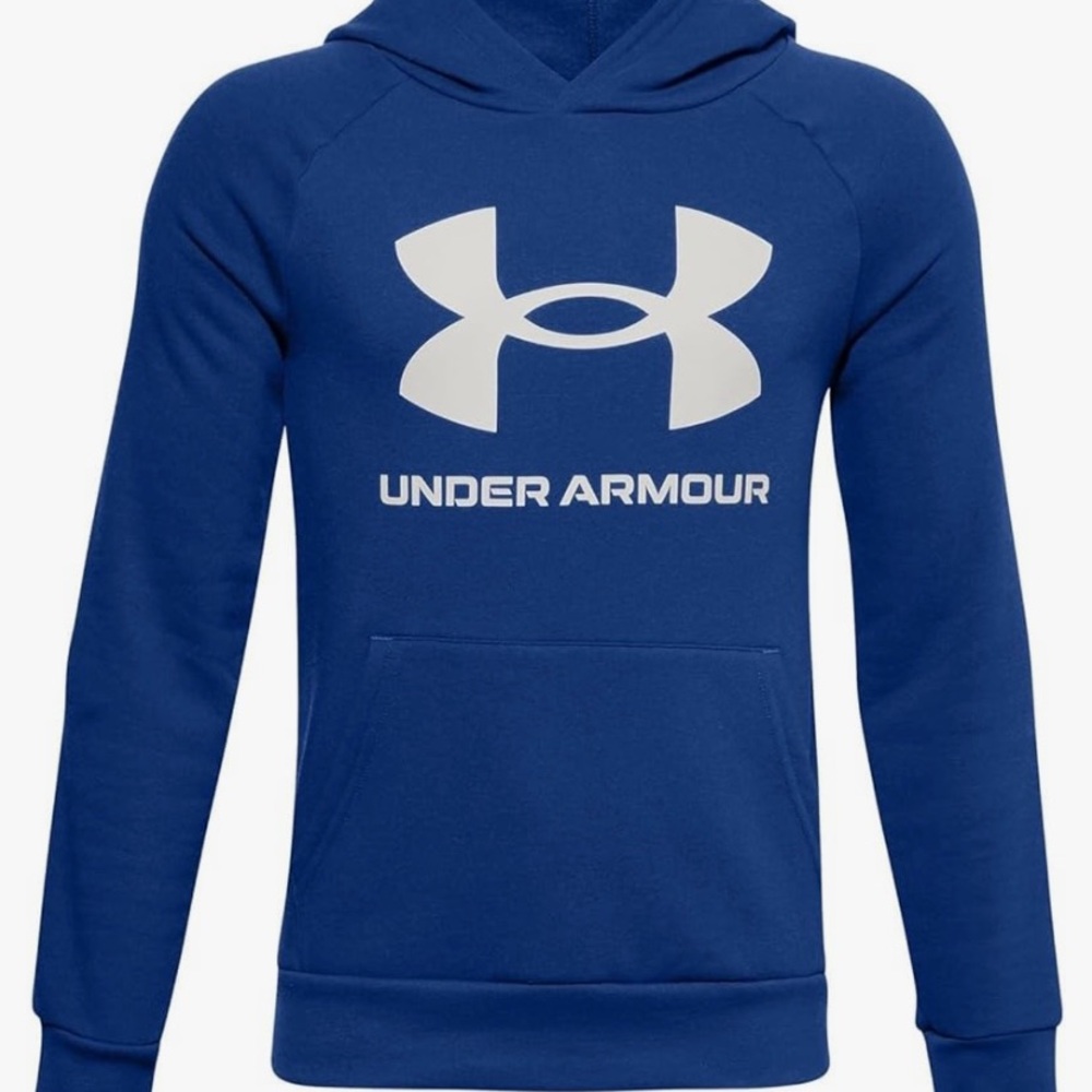 Under Armour Blue and White Performance Hoodie